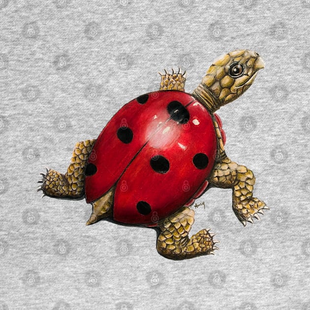 Ladybug Turtle by GardenPartyArt